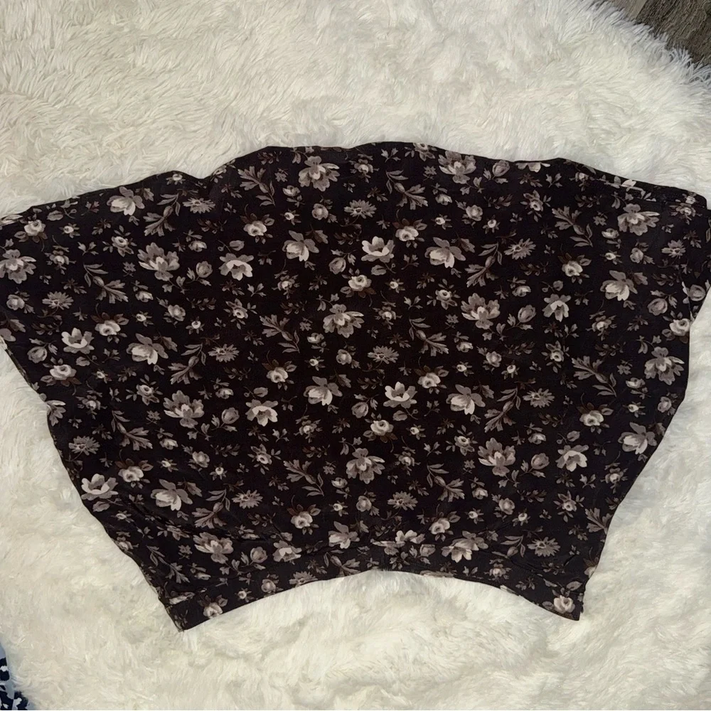 GAP Dark Floral A-Line Skirt